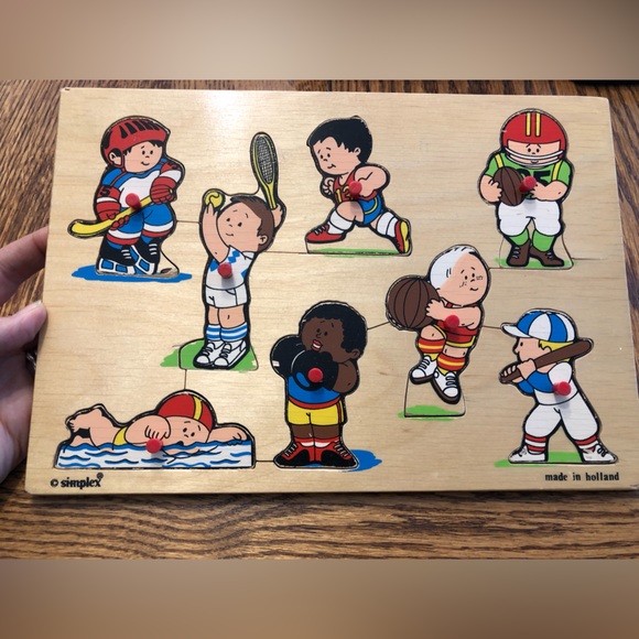 Simplex Other - Simplex Made In Holland - Vintage Puzzle On Sports - Homeschool
